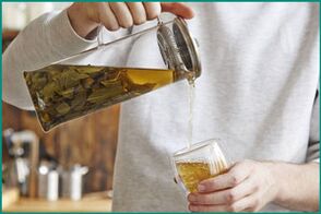 Drink herbal tea against erectile dysfunction in men